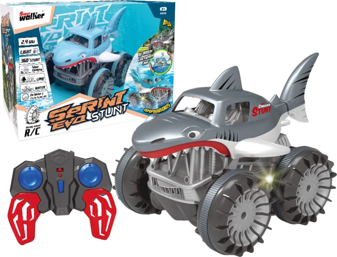 R/C amphibious stunt car Shark 4WD 2.4 GHz