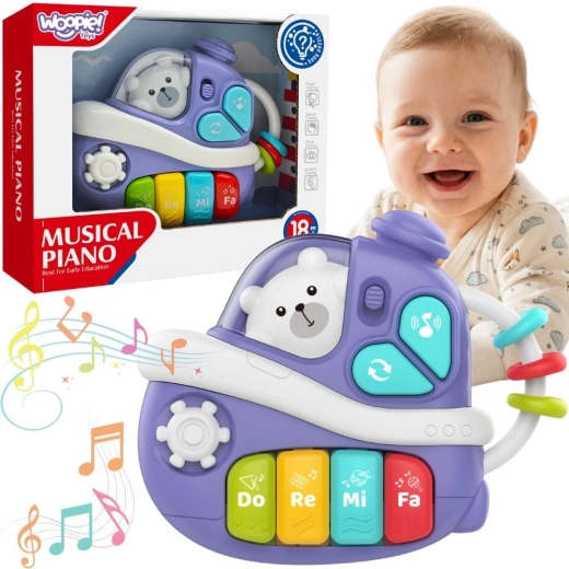 WOOPIE BABY интерактивно музикално пиано във формата на лодка