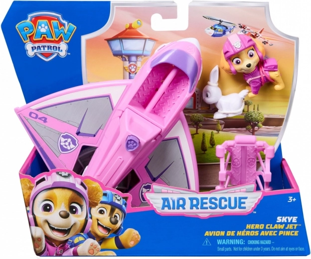 Spin Master PAW Patrol въздушно спасяване – Скай и спасителният реактивен самолет Hero Claw Jet с фигурки