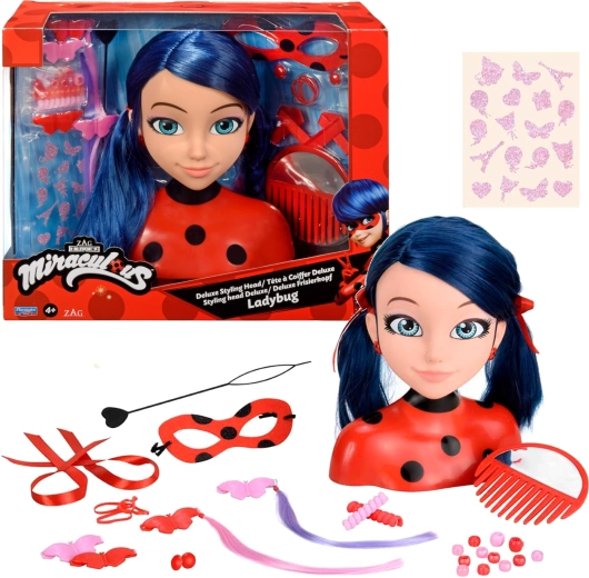 Стайлинг глава MIRACULOUS LADYBUG Marinette Deluxe с аксесоари