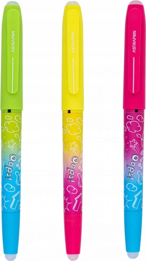 Erasable Pen ASTRA OOPS! 0.6 mm neon, 1 pc (assorted)