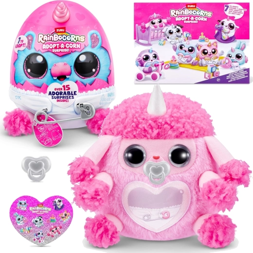 Rainbocorns Adopt-A-Corn Surprise плюшена играчка с изненада от ZURU