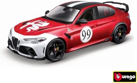 Metal model car 1:18 BBURAGO Alfa Romeo Giulia GTAm red