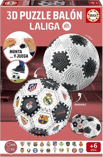 Educa 3D Puzzle Build&Play La Liga Soccer Ball 32 Pieces