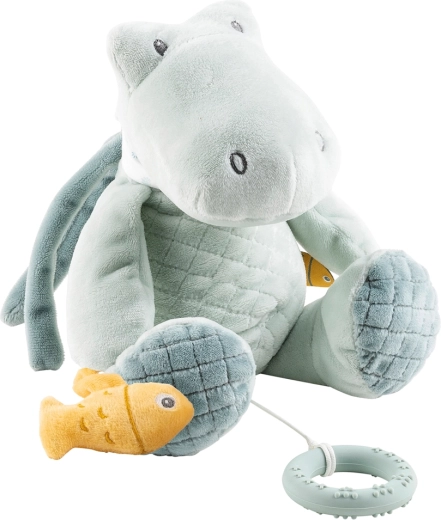 Nattou musical plush crocodile with teether Romeo 30 cm