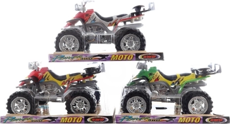 Friction-powered ATV - 1 piece