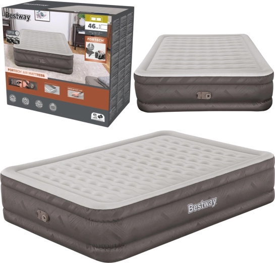 Надуваем матрак Queen с вградена електрическа помпа Bestway 203 × 152 × 46 см