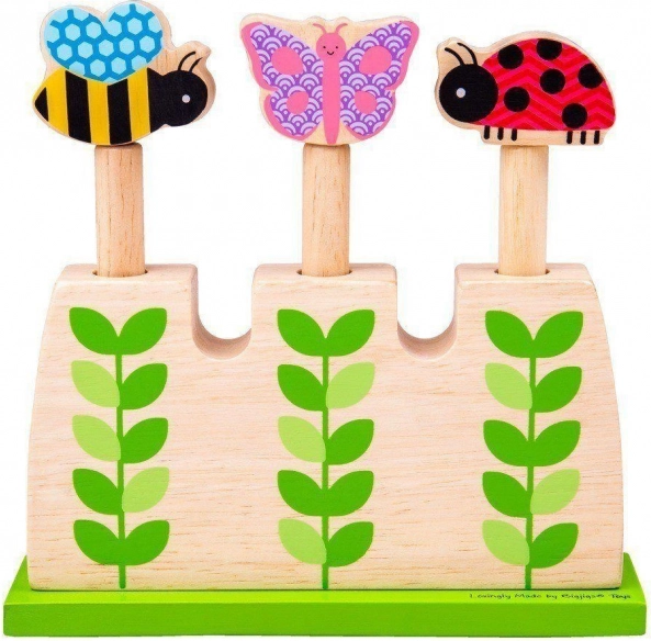 Нанизваща кула Garden от Bigjigs Toys