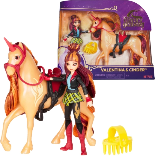 Unicorn Academy Валентина и Синдър – фигурка на момиче и еднорог с аксесоари
