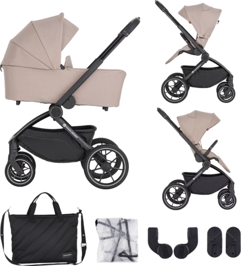 One-hand folding carrycot