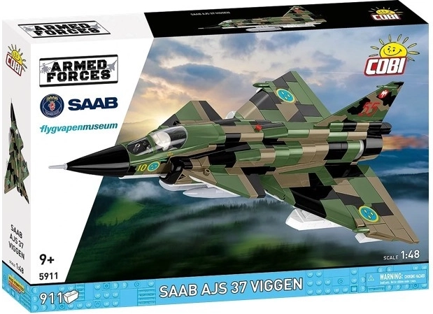 Saab AJS 37 Viggen Aircraft Building Set – 911 pieces
