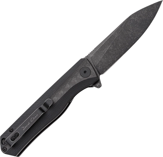 Durable D2 blade with Black Stonewash