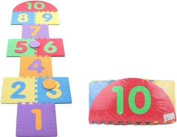 Пенена игра на дама – миеща се скачачна игра с числа 1–10