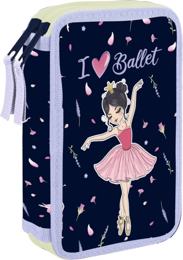 Two-tier School Pencil Case Ballerina – empty