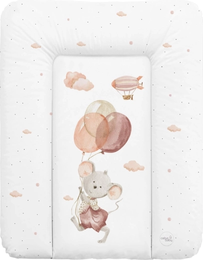 Ceba Baby мека подложка за повиване Basic Mouse 50 × 70 см