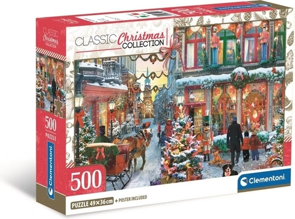 Clementoni пъзел 500 части compact Joy of Christmas