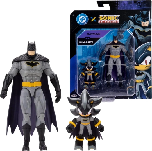 Jakks Pacific Shadow as Batman and Batman Figure Set (Sonic the Hedgehog x DC Comics)