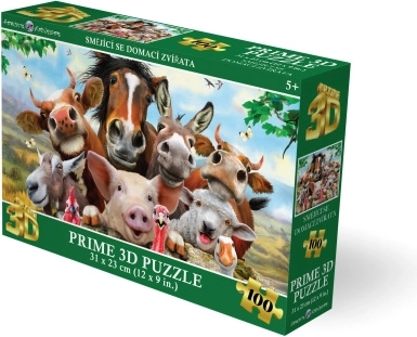 3D пъзел Усмихнати домашни животни