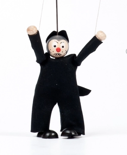 Gerlich wooden puppet Wolf Richard 12 cm
