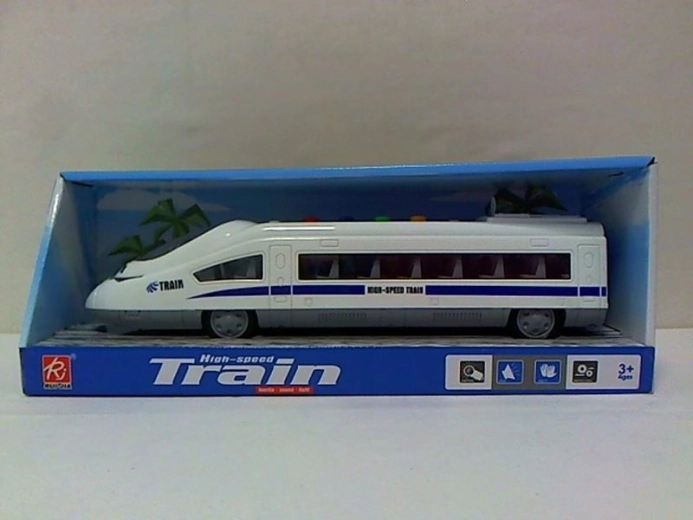 Modern train with light and sound effects 34 cm