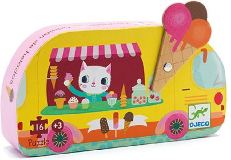 Djeco Ice Cream on the Go Puzzle – 16 Pieces