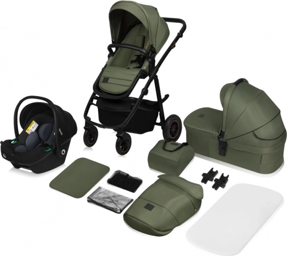 3-in-1 Travel System Stroller Green Forest