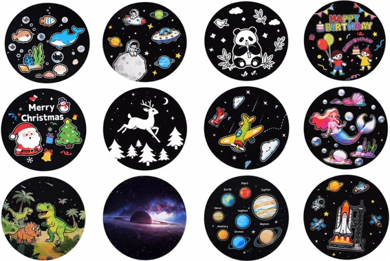 12 interchangeable designs