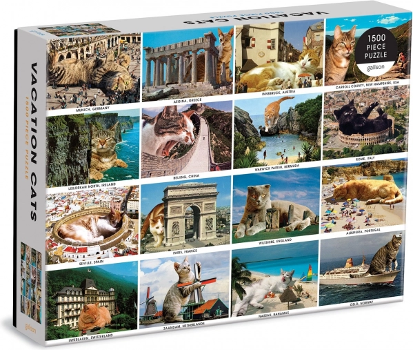 Galison puzzle Cats on Vacation 1500 pieces