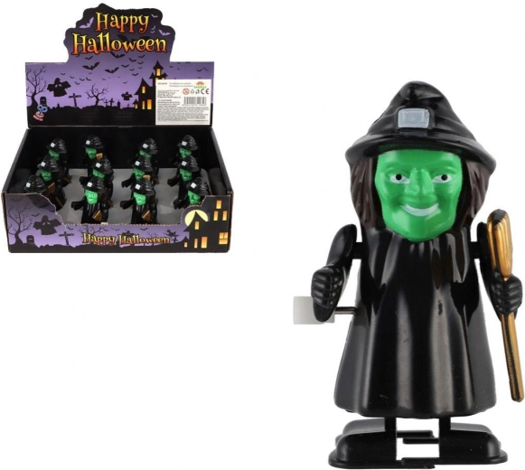 Plastic Wind-up Witch 7 cm