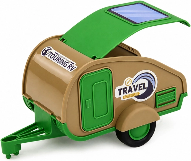 Caravan with an opening roof