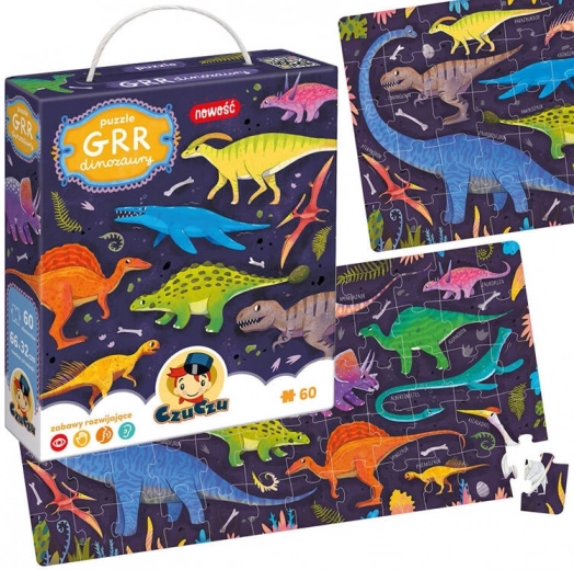 Puzzle CzuCzu Grr Dinosaurs 60 pieces
