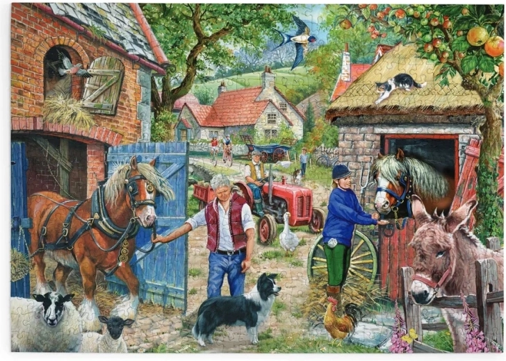 House of Puzzles Lane with Apple Trees – puzzle with 500 large pieces