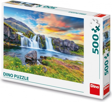 Пъзел DINO Исландски водопад 500 части