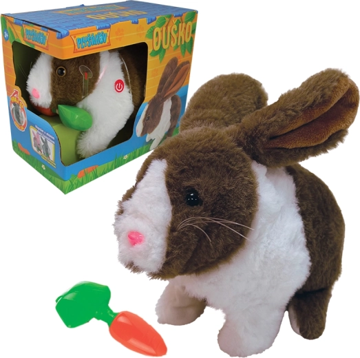 Interactive plush bunny Ears with carrot