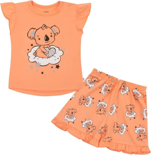 Children's summer pyjamas with koala New Baby Dream, salmon