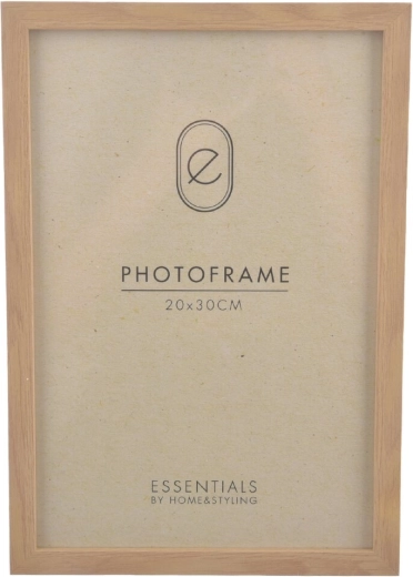 Beige wooden photo frame 20 × 30 cm