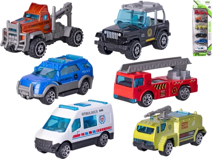 Set of Metal Toy Cars 6 pcs (6.5–7.5 cm)