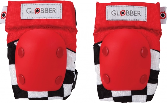 Globber Knee and Elbow Pads Racing Red