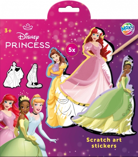 Scratch Stickers Disney Princesses 5 pcs