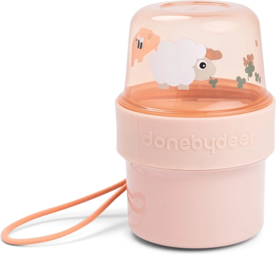 Done by Deer small snack box To go 2-way Tiny farm pink