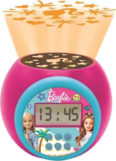 Alarm clock with projector BARBIE and night light