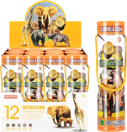 Wild Animals in a Tube (12 pcs)