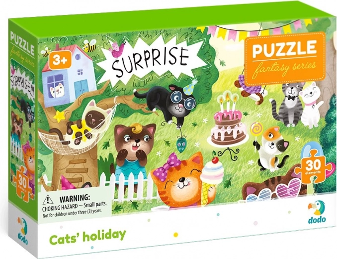 DODO Puzzle Fantasy: Cat Holiday 30 Pieces