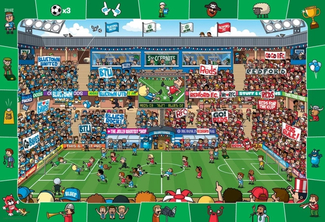 Puzzle EUROGRAPHICS Spot & Find Football 100 pieces