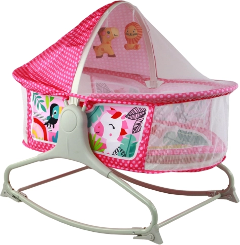 Bouncer, cradle and play mat in one