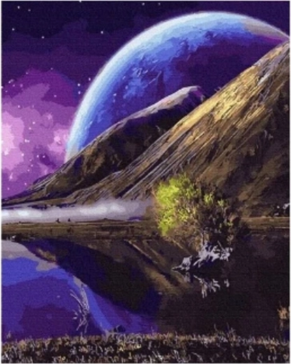 Norimpex диамантено рисуване – планета 30 × 40 cm