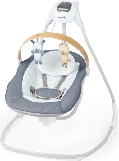 Музикална люлка Ingenuity SimpleComfort Chambray