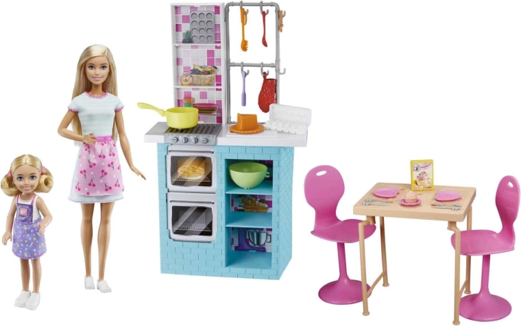 Kitchen with double oven for realistic baking