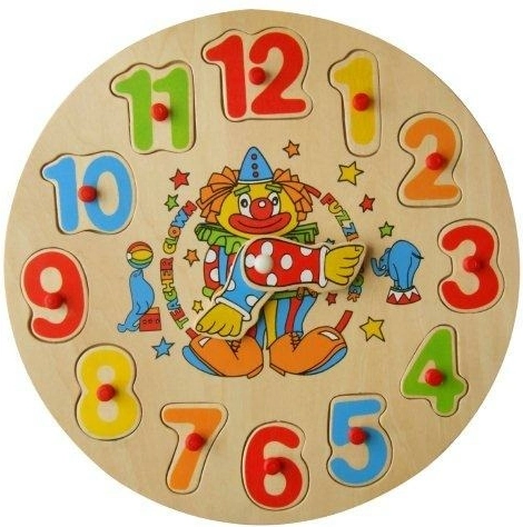 Babu Shape Sorter Clock, Clown and Rabbit