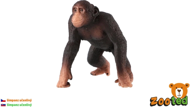 Plastic learning chimpanzee figure 8 cm - 1 piece